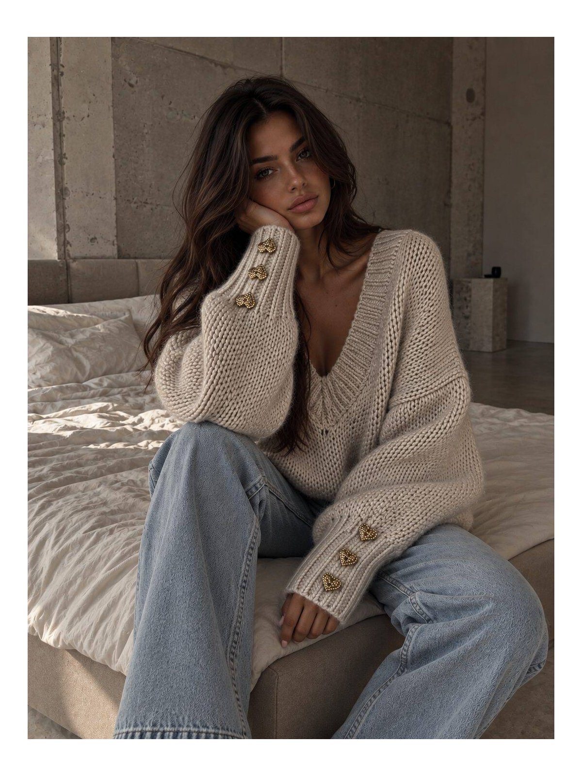 Sweter TOUS – jasny beż