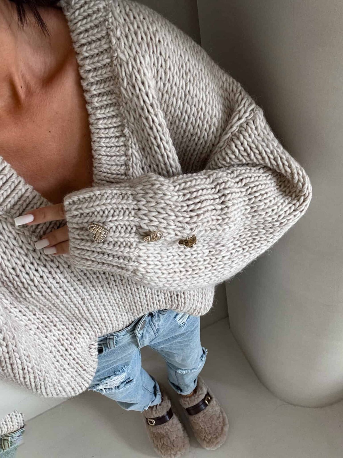 Sweter TOUS – jasny beż