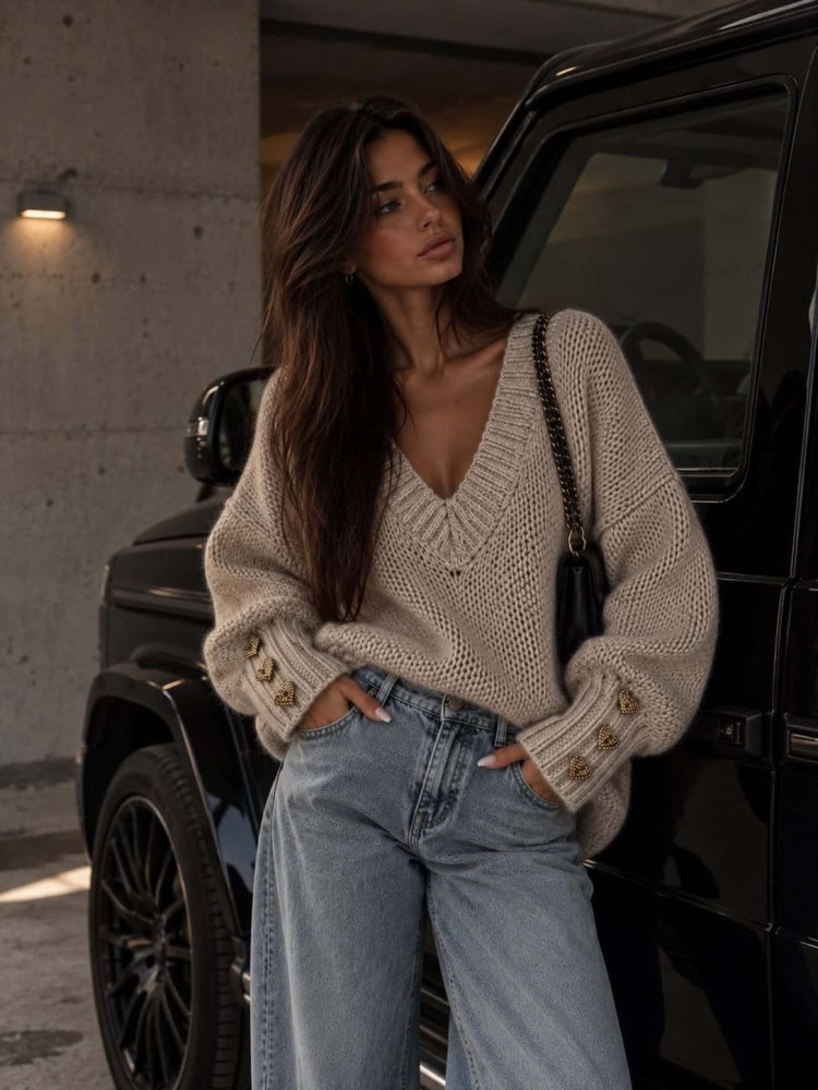 Sweter TOUS – jasny beż