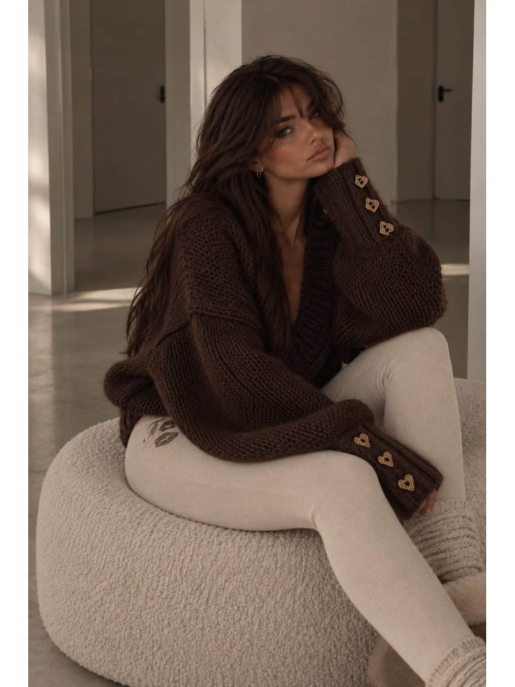 Sweter TOUS – czekoladowy