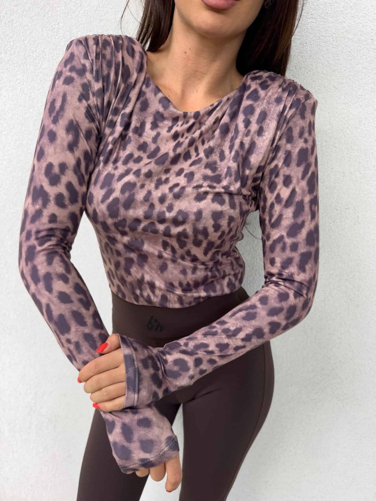 Bluzka ZOE print lampart –...