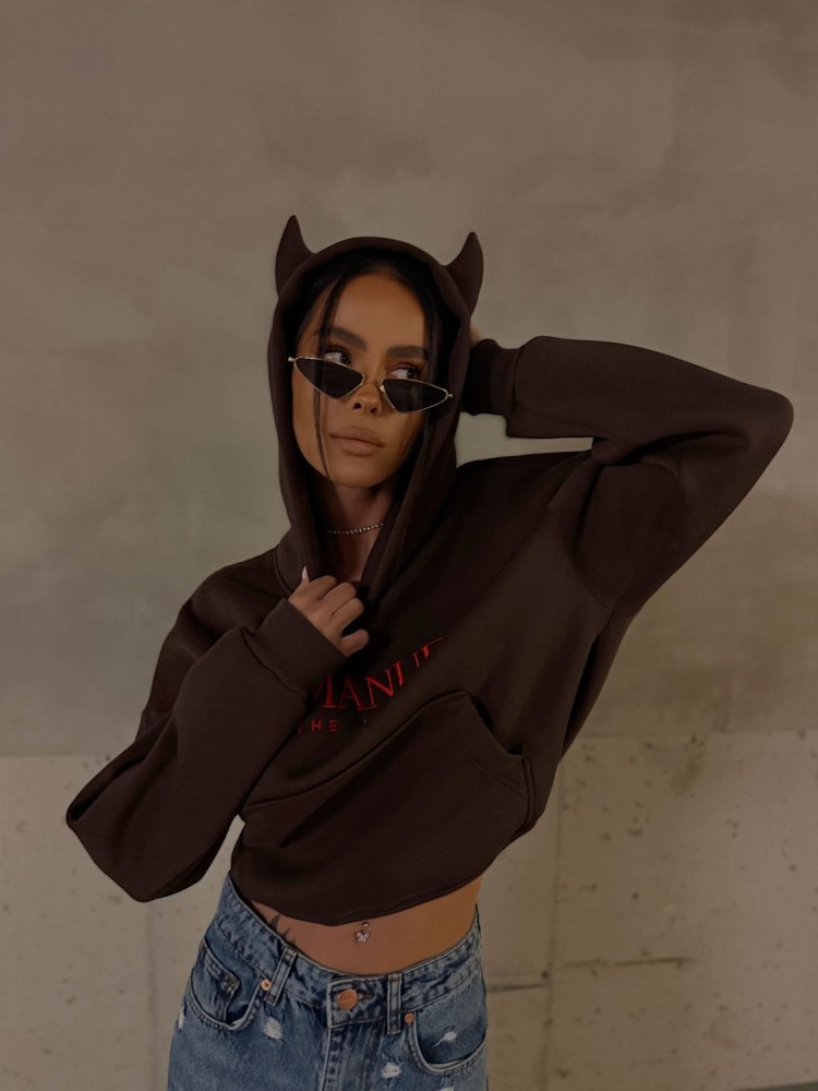 Bluza DEVIL, czekolada