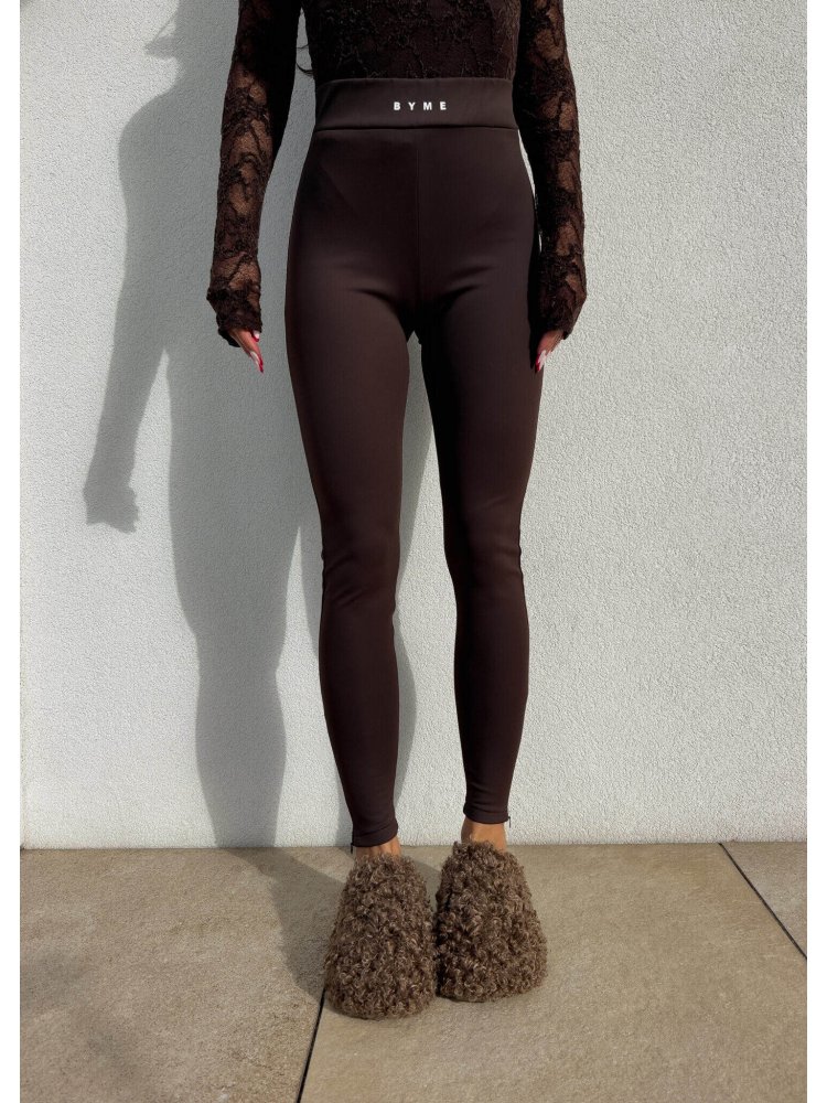 Legginsy FUZZY – czekoladowe