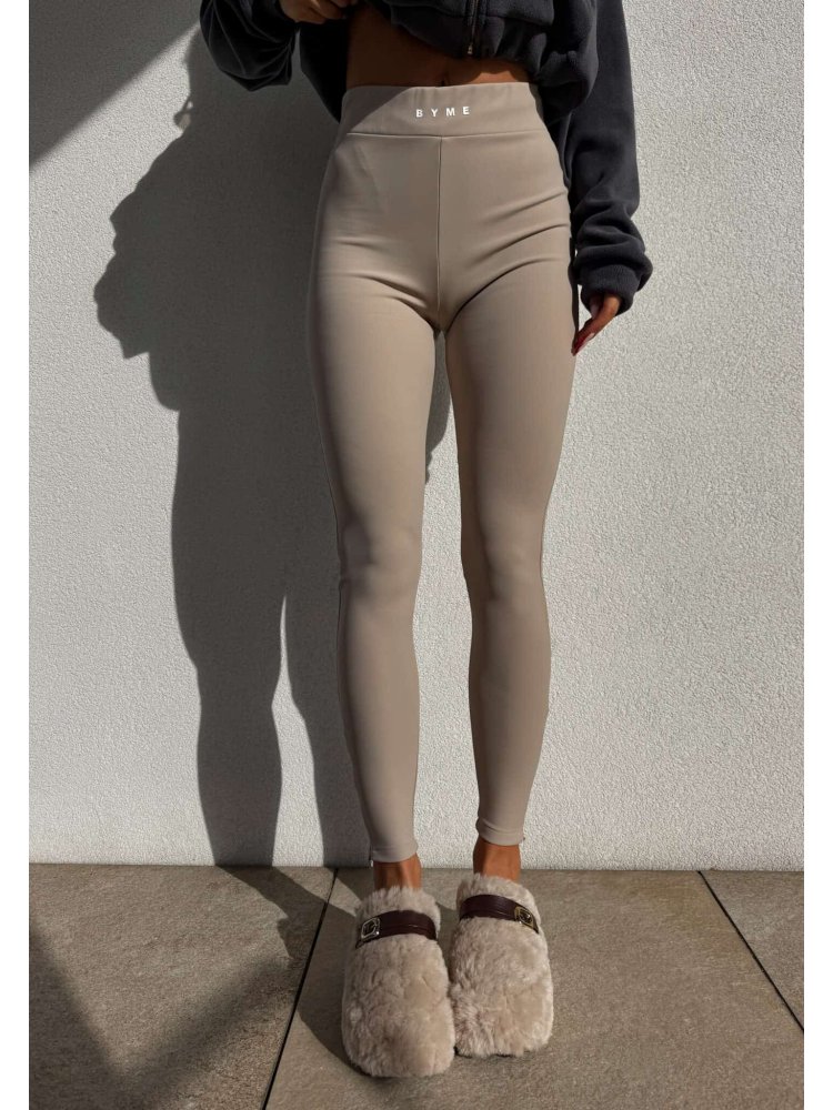 Legginsy FUZZY – beżowe