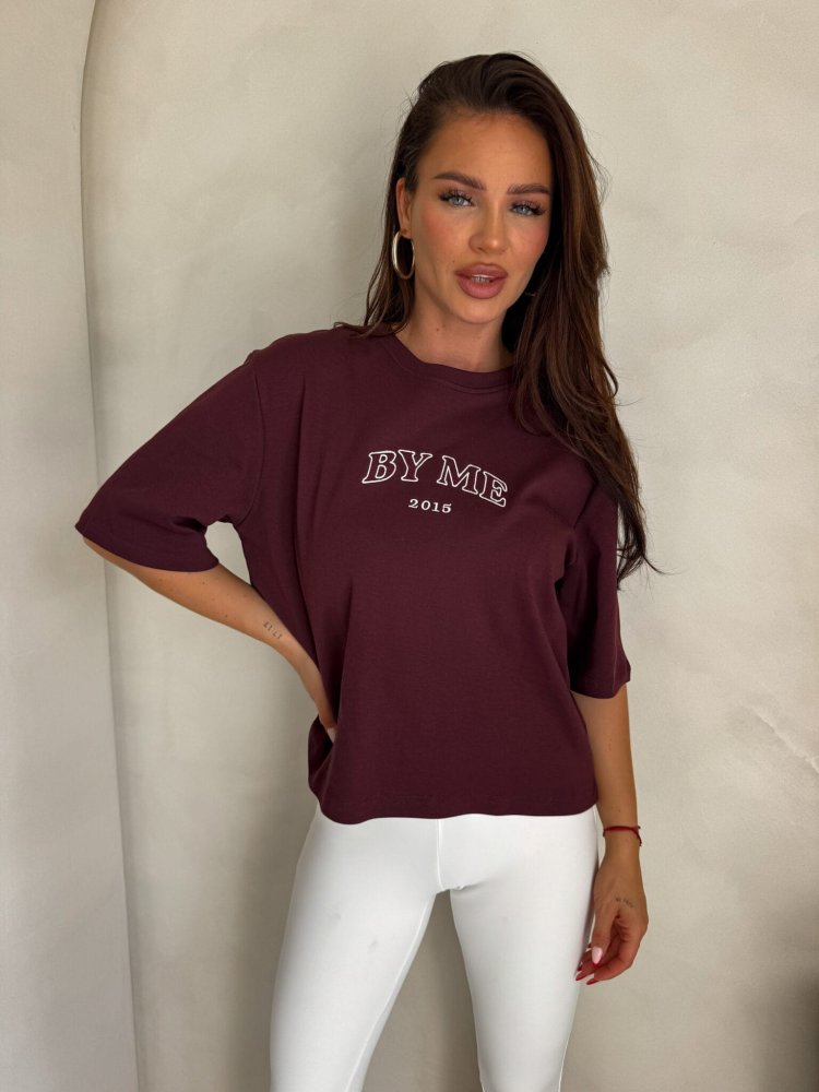 T-shirt BARIO – bordowy