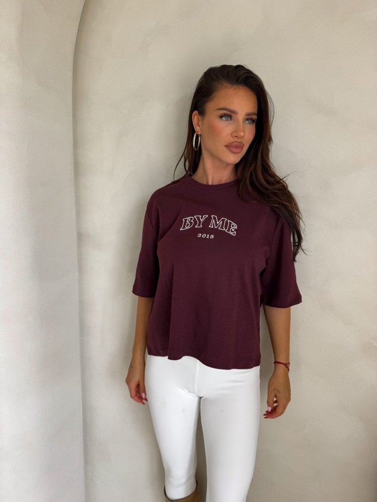 T-shirt BARIO – bordowy