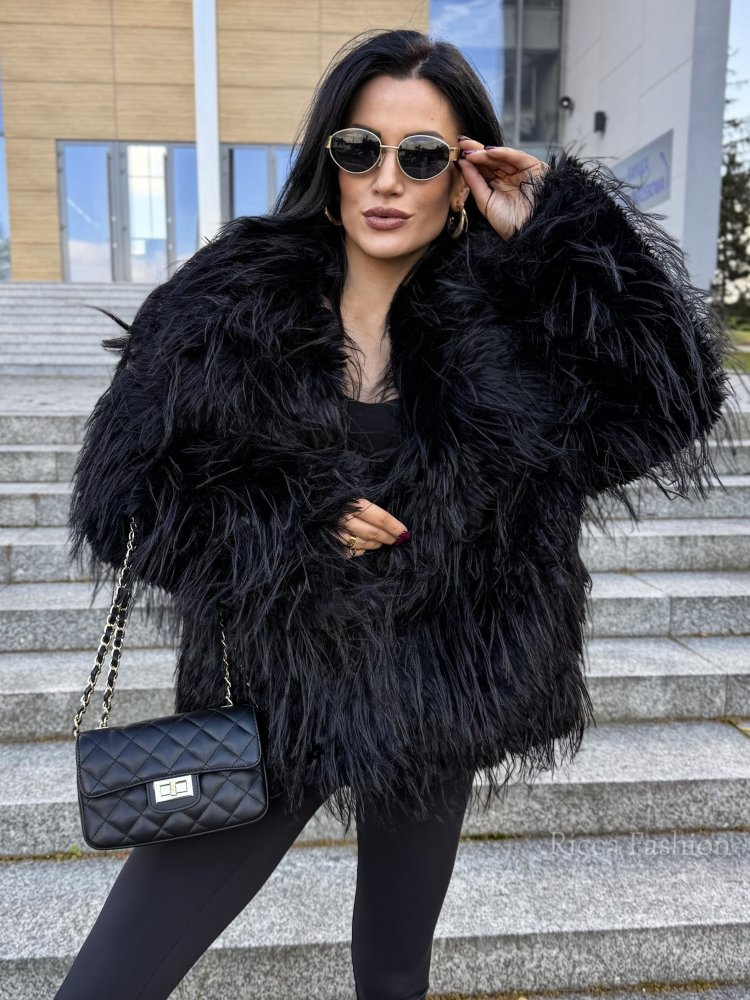 Kurtka futerko VIVIENE, black