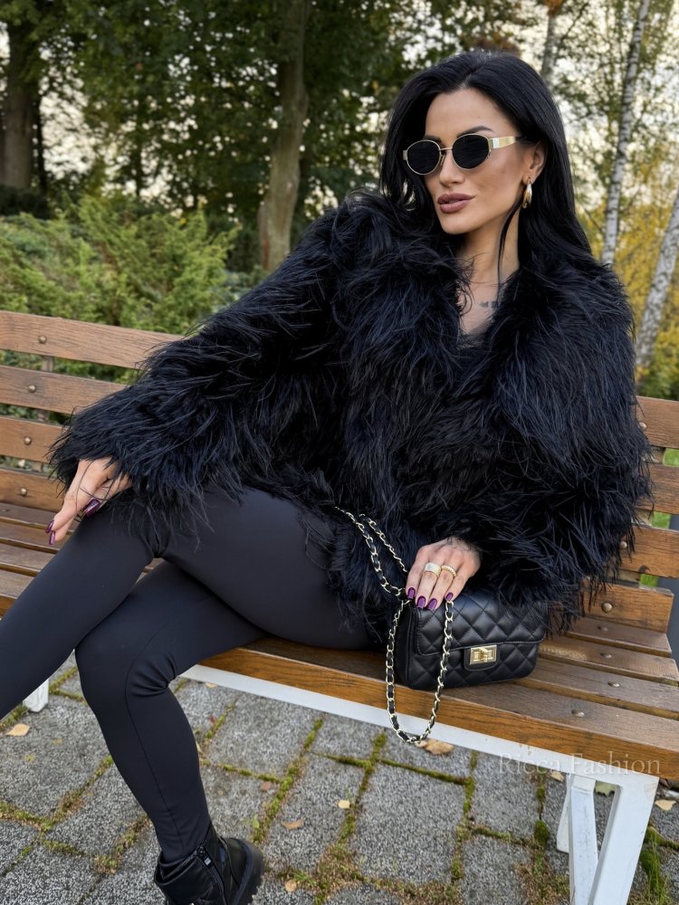 Kurtka futerko VIVIENE, black