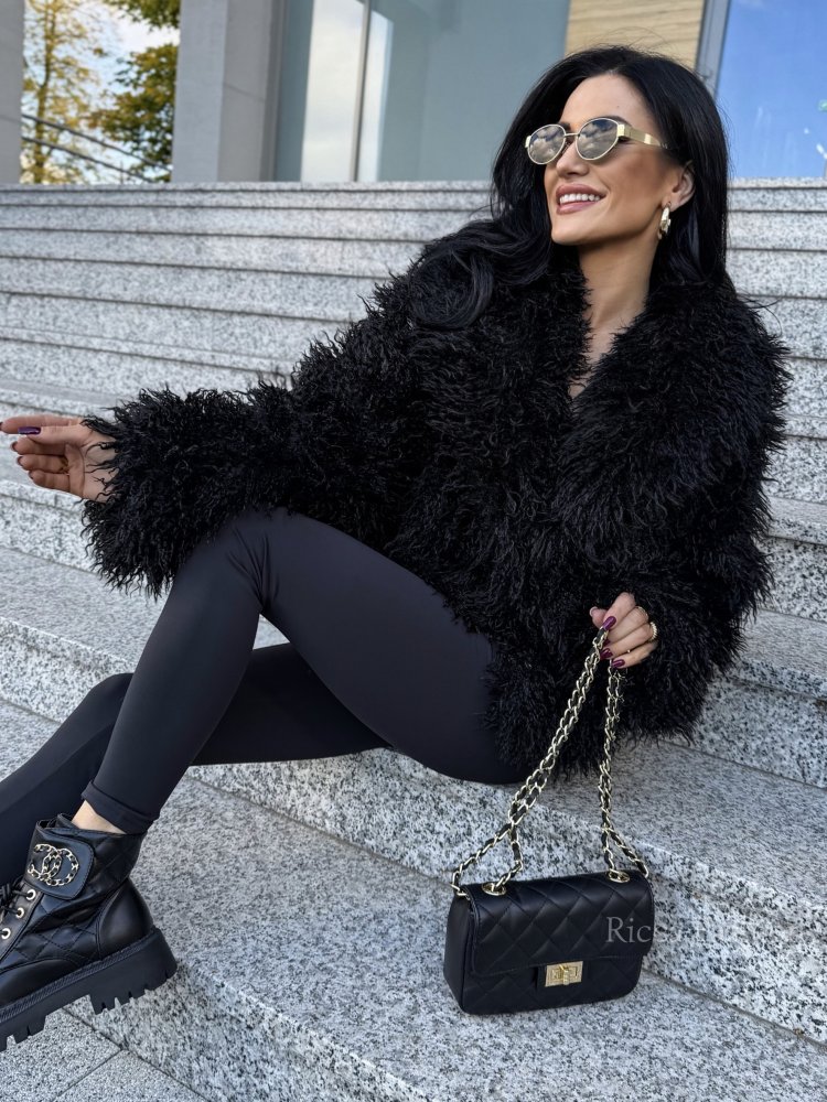 Kurtka futerko FUZZY, black