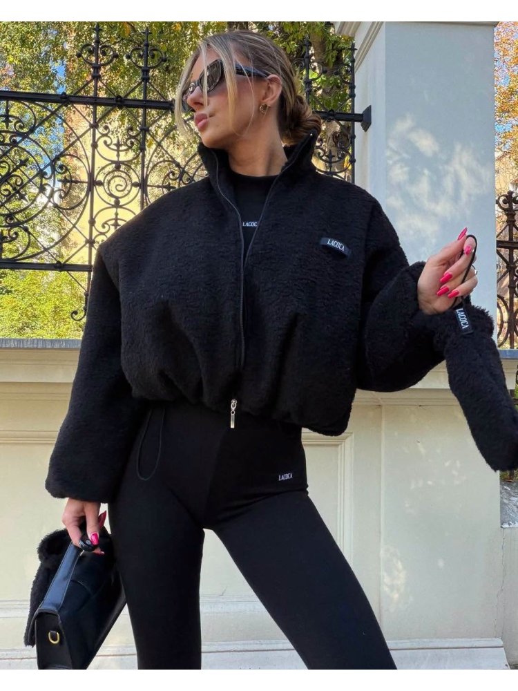 Kurtka TEDDY PUFFER, black