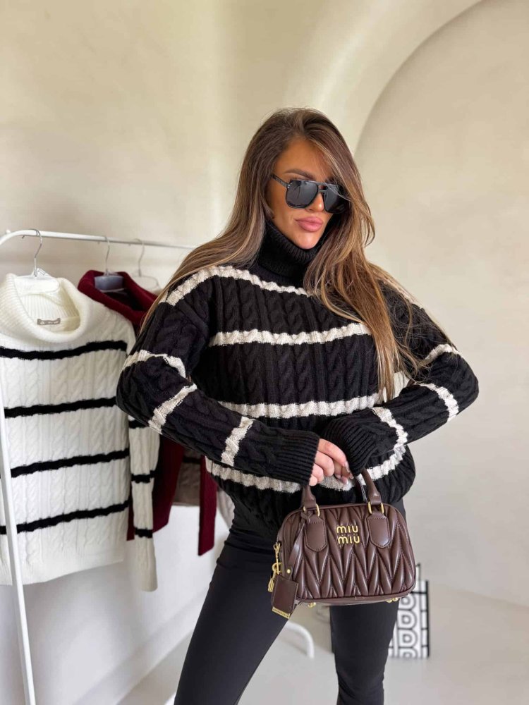 Sweter golf INKO pasy –...
