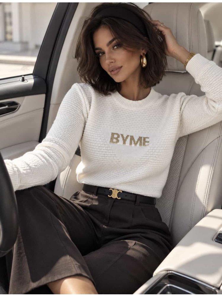 Sweter CRISTAL – ecru