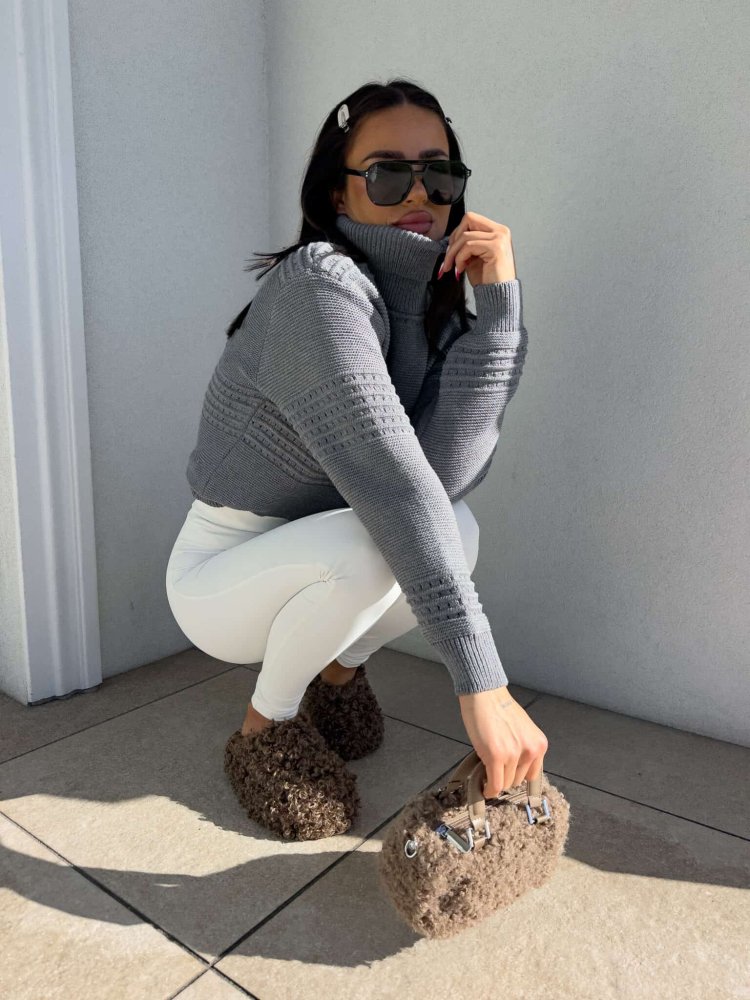 Sweter golf ALSO – szary