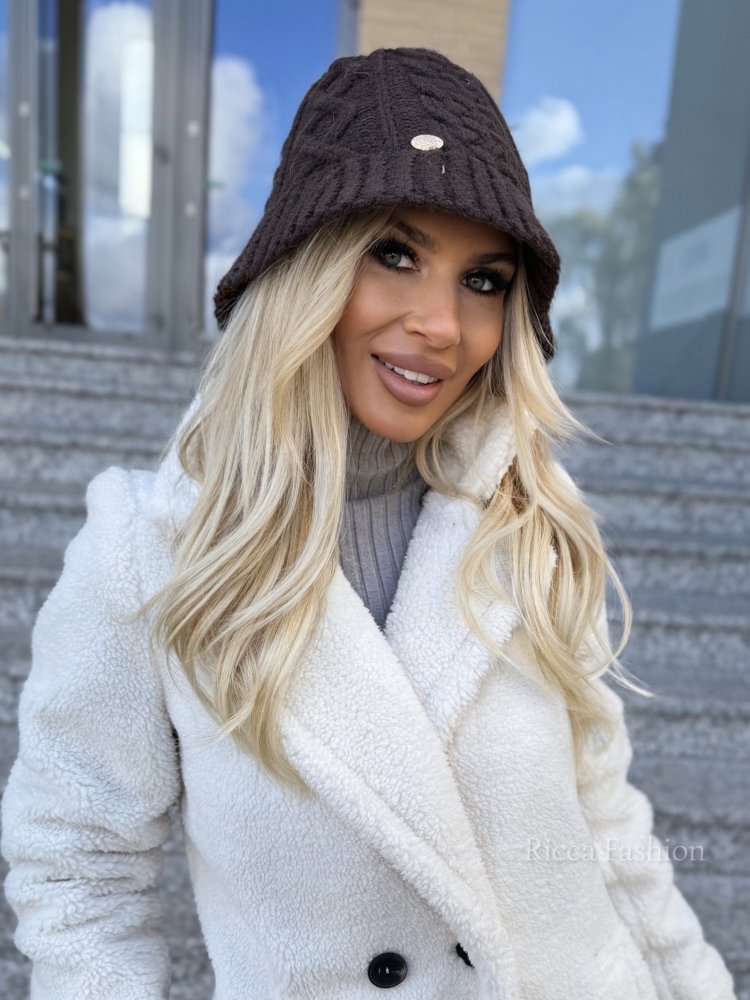Bucket hat Becky, czekolada